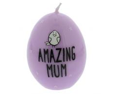 Amazing Mum Rosa Ei Kerze in Neuheit Muttertag Geschenk Eggcellent