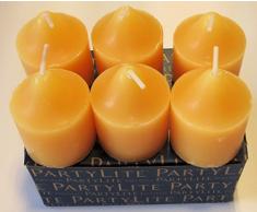PartyLite 6 Votivkerzen Ananas-Zuckerrohr aus der Reihe Fruchtig / Signaturduft