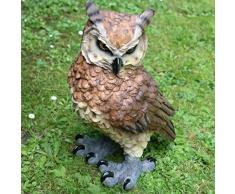 Dekofigur Eule XXL, Gartenfigur, Tierfigur, Kautz, Uhu