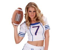 Aufblasbarer American Football Deko Ball Footballspieler Accessoires Fan Sportball Fasching Fanartikel Dekoball Partydeko Fußball Sportler Mottoparty Dekoration Karneval Kostüm Zubehör