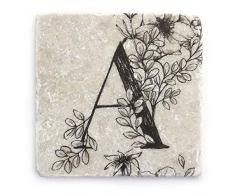 Vintage Untersetzer aus Marmor Antikmarmor Glasuntersetzer