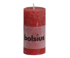 BOLSIUS RUSTIC Stumpenkerzen 100 x 50 mm rot