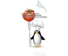 Wallario Selbstklebende Türtapete mit Schutzlaminat, Motiv: Pinguin Koch - Größe: 93 x 205 cm in Premium-Qualität: Abwischbar, brillante Farben, rückstandsfrei zu entfernen