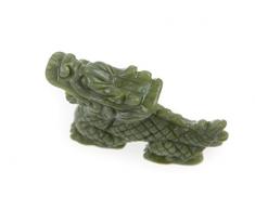 Chinesische Tierkreiszeichen Figuren, aus hochwertigem grünen Marmor, handgefertigt und jede ist ein Unikat, Drachen
