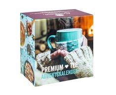 Premium Tee-Adventskalender 2019 XXL, 24 weihnachtliche Gourmet-Teesorten, 192 g loser Tee, Geschenk-Idee für Männer & Frauen