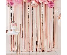 Ginger Ray Hintergrund für Party-Luftschlangen, Pink und Roségold