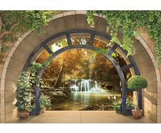 FORWALL Fototapete Vlies Tapete Design Tapete Moderne Wanddeko Gratis Wandaufkleber Ausblick VEXXL (312cm. x 219cm.) Photo Wallpaper Mural AMF11553VEXXL TAPETENKLEISTER INKLUSIV