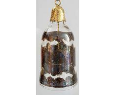 Oberstdorfer Glashütte Versace Rosenthal Studio Weihnachtsglocke alt Le ROI Balthasar mit Engel Christbaumschmuck antiker Stil Fensterdekoration Advent Höhe ca 12,5 cm Durchmesser 6,5 cm