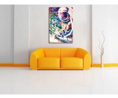 Space trippin Leinwandbild Bild auf Leinwand, XXL riesige Bilder fertig gerahmt mit Keilrahmen, Kunstdruck auf Wandbild mit Rahmen, günstiger als Gemälde oder Ölbild, kein Poster oder Plakat, Format:80x60 cm