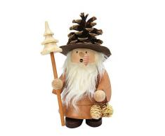 Räuchermännchen Zapfenmännchen natur - 19,5cm - Original Erzgebirge Räuchermann - Christian Ulbricht