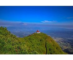 DIY Vorgedruckt Leinwand Ölgemälde Geschenk für Erwachsene Kinder Malen Nach Zahlen Kits Mit Holzrahmen Abenteuer Asien Hintergrund Backpacking