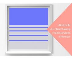 GRAZDesign Sichtschutzfolie Fensterfolie selbstklebend Streifen schmal dick, zur Dekoration und Sichtschutz, Blickdichte Glasdekorfolie / 100x57cm