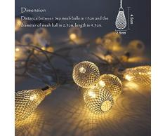 Batterie Weihnachtsbaum Dekorative LED Lichterkette für Regentropfenform Länge 3 Meter Warmweiß Angetrieben Durch Funktionale Batteriebox mit Konstantem und Funkelndem Beleuchtungsmodus von Enuotek