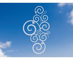 GRAZDesign Fenstertattoo Ornament, Fensterbild Glastür Aufkleber für Wohnzimmer, Küche, Flur / 71x40cm