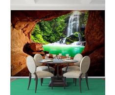 Fototapete Wasserfall 352 x 250 cm - Vliestapete - Wandtapete - Vlies Phototapete - Wand - Wandbilder XXL - !!! 100% MADE IN GERMANY !!! Runa Tapete 9071011c