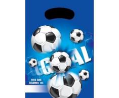 JT-Lizenzen 1 A Fulfillment 809633 Fußball Partytüten, Blau (6-er Pack)