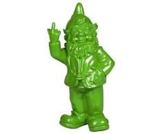 STOOBZ PP 005LI 15 x 12 x 32 cm Freche Gartenzwerg Figur für Haus und Garten - Limette