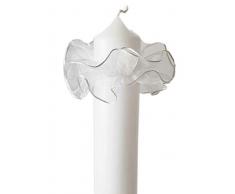 Tropfschutz Weiß/Tropfenfänger Weiß/für Taufkerze oder Kommunionkerze/passend für Kerzen mit einen 3-5 cm Durchmesser