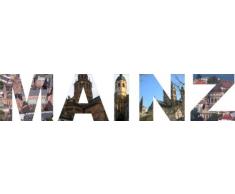 INDIGOS UG - WANDTATTOO / Wandsticker / Wandaufkleber / Aufkleber - W576 mehrfarbige Wandschrift Mainz 120x24 cm