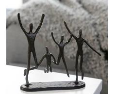Casablanca - 74572 Design Skulptur Jumping Gußeisen brüniert 22 cm Familie Freude Figur Deko