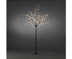 Konstsmide 3385-600 LED Dekoration Lichterbaum 2,5m, braun/für AuÃen (IP44)/24V AuÃentrafo/240 warm weiÃe Dioden/braunes Kabel