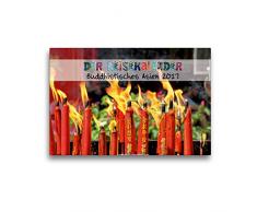 Premium Textil-Leinwand 45 x 30 cm Quer-Format Der Reisekalender Buddhistisches Asien | Wandbild, HD-Bild auf Keilrahmen, Fertigbild auf hochwertigem Vlies, Leinwanddruck von Gabriele Gerner-Haudum