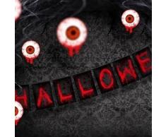 Swirl-Dekoration Augapfel, blutiges Auge, ca. 60 cm, 3 St. - Halloween Deko