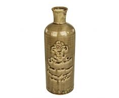 Sunflower-Design Vase Flaschenvase aus Keramik Lilie braun 32cm