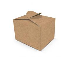 Logbuch-Verlag 25 braune Kraftpapier Geschenkschachteln Geschenkbox Mini Geschenkkarton Gastgeschenk Verpackung Hochzeit Vintage give-away Tischdeko