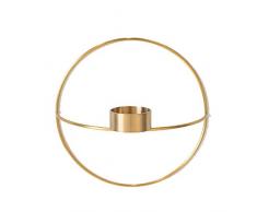 Win-Y Wandteelichthalter Metall Kerzenständer Wandkerzenhalter Kerzen- und Teelichthalter Hängend (Gold, A)