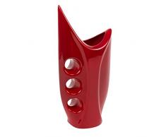 Blumenvase Keramik rot H 29,5 cm Bass Tischvase Vase Blumen glanz