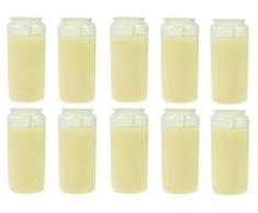 Beste Choice Premium Kompositions Grablicht Nr. 7 Weiss | Grabkerzen | Öllichter | Friedhofskerzen | Grablaterne | Kerzen Dauerbrenner (10)