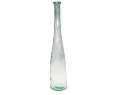 matches21 Vase Glas hoch Unikat Handmade schmal Muster Bodenvase Dekovase Blumenvase Standvase Flasche 1 STK Ø 18x100 cm