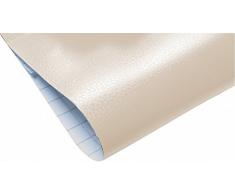 Neoxxim 11,84€/m² - Selbstklebende PVC Lederfolie Lederoptik Folie Meterware Beige 200x152 cm Klebefolie Dekorfolie
