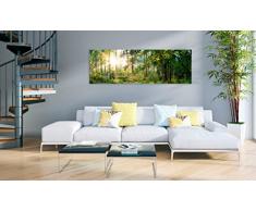 murando - Bilder 120x40 cm Vlies Leinwandbild 1 TLG Kunstdruck modern Wandbilder XXL Wanddekoration Design Wand Bild - Landschaft Natur Wald Bäume c-C-0032-b-b