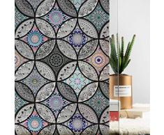 Pallima Fensterfolie Glasaufkleber Statische Privatsphäre Home Decor Dekorative Glasmalerei Glass Sticker Fensteraufkleber Türfolie A 90x200cm