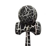 Kendama Geschicklichkeitsspiel mit schwarz/weißer Kugel Holzspielzeug Holz-Kugelfangspiel japanisches Geschicklichkeitsspiel Spielzeug von der Marke PRECORN