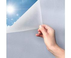 OUTOPE Fensterfolie Selbsthaftend Blickdicht Sichtschutzfolie Fenster Klebefolie Fenster Milchglasfolie Selbstklebend Fenster Sichtschutz Fenster 60X200cm