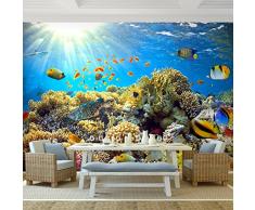 Fototapete Aquarium Vlies Wand Tapete Wohnzimmer Schlafzimmer Büro Flur Dekoration Wandbilder XXL Moderne Wanddeko - 100% MADE IN GERMANY - Unterwasserwelt Korallen Riff Runa Tapeten 9073010a