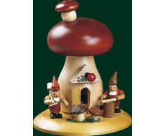 Rudolphs Schatzkiste Räucherfigur Weihnachten Seiffen Räucherpilz Zwerge 13cm Erzgebirge NEU