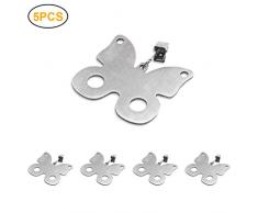 NOENNULL Tischdeckenbeschwerer 5Pcs Edelstahl Tischdecke Anhänger, Tischdecke Halter Tischdecke Gewichte