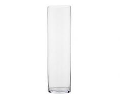 Glasvase Vase Glas Blumenvase Tischvase Zylindervase gerade schlank 40x10 cm klar Floristenqualität