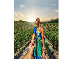 EZEZWSNBB Malen Nach Zahlen Erwachsene Kinder, Beginner DIY Handgemalt Ölgemälde Romantik, Hand in Hand, Feld auf Leinwand Geschenk Malen Nach Zahlen Kits Home Haus Dekor - 40 * 50 cm Ohne Rahmen