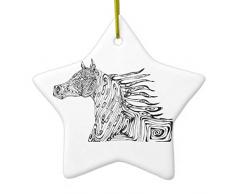 Leoner22art Dekofigur Pferd, doppelseitig, aus Keramik