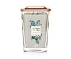 Yankee Candle Elevation Kollektion mit Plattformdeckel Große quadratische Duftkerze mit 2 Dochten, Exotic Bergamot
