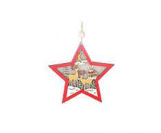 Weihnachtsschmuck Holz Hohl Anhänger Kreative Licht Auto Kleine Serria Baumschmuck