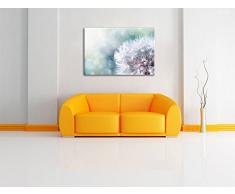 Zauberhafte Pusteblume, Format: 80x60 auf Leinwand, XXL riesige Bilder fertig gerahmt mit Keilrahmen, Kunstdruck auf Wandbild mit Rahmen, günstiger als Gemälde oder Ölbild, kein Poster oder Plakat