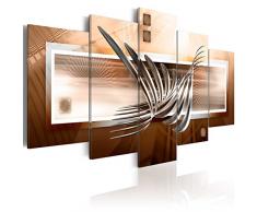 murando - Bilder 225x112 cm - Leinwandbilder - Fertig Aufgespannt - Vlies Leinwand - 5 Teilig - Wandbilder XXL - Kunstdrucke - Wandbild - Abstrakt a-A-0011-b-n