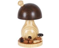 OBC Räucherpilz, H: 15 cm, natur, handbemalt im Erzgebirgestil