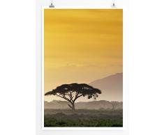 Eau Zone Bilder - Landschaft Natur – Sonnenaufgang in Kenia Afrika- Leinwand Kunstdrucke Wandbilder aus Deutschland